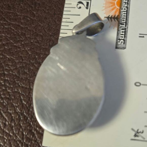 Vintage Sunstone Pendant. Set in Sterling Silver‎ - Picture 4 of 5